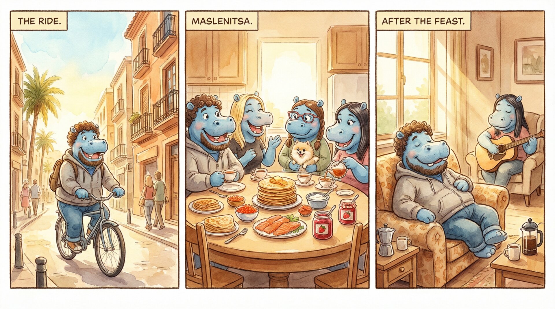 Comic for 2026-02-22: El Saler beach under Mediterranean sun. Bliss is a simple word for what the coas