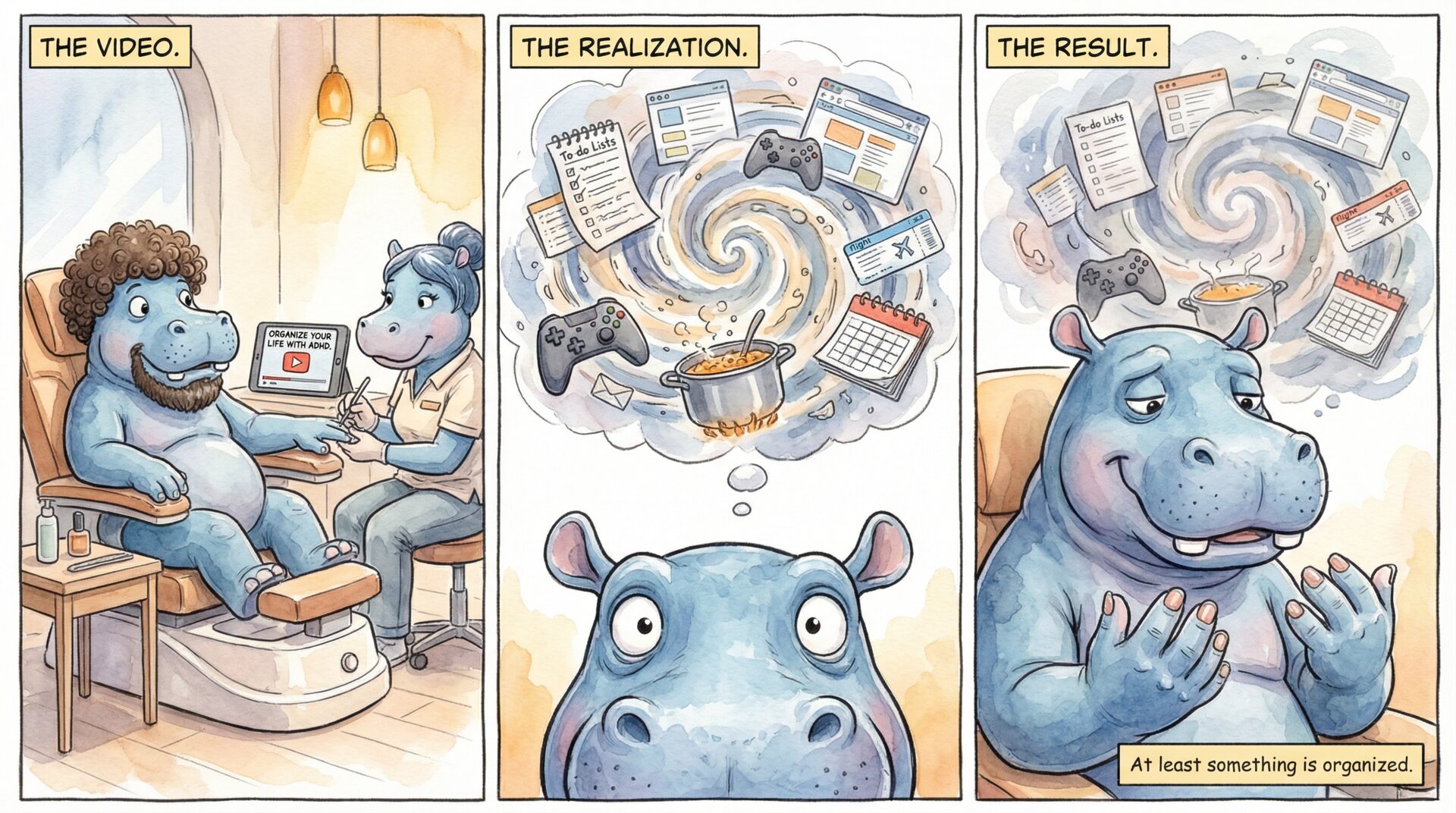 Comic for 2026-02-28: An introspective Saturday. Sat with thoughts that usually get drowned out by doi